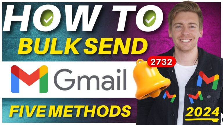 Top 5 Ways to Send Bulk Emails using Gmail (Gmail Email Marketing) 2024