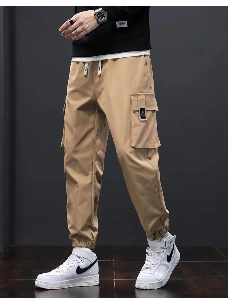 Trendy and fashionable Hong Kong style ankle binding youth new sports men’s casual pants