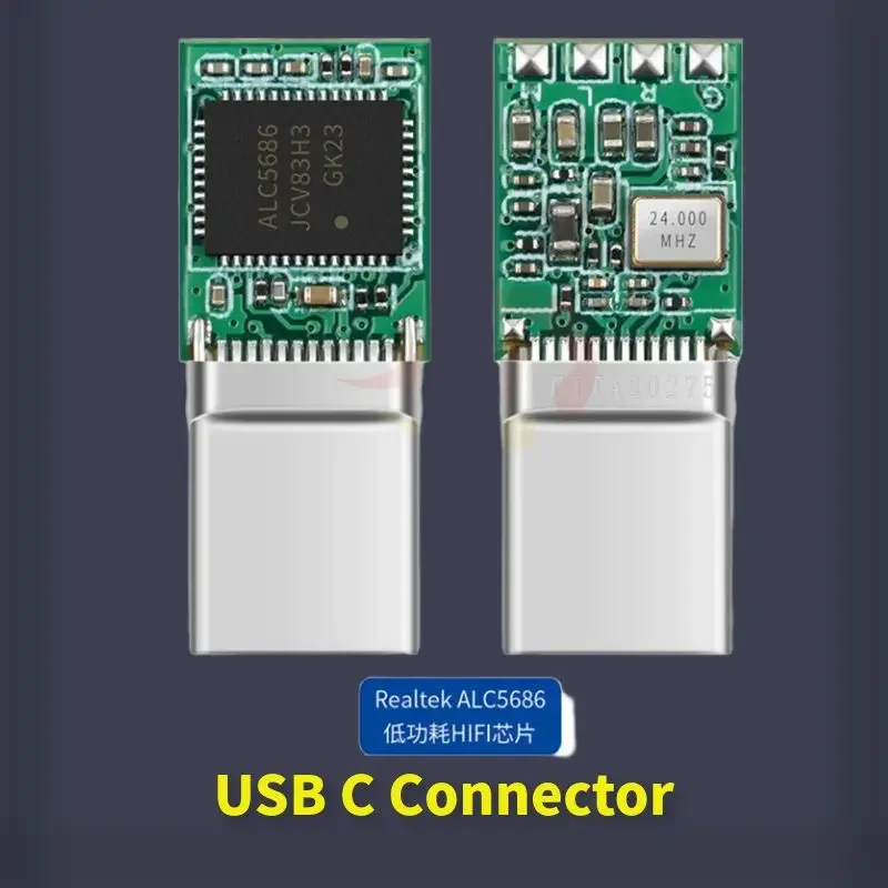 USB C Connector Type-C Plug With ALC5686 Chip Speaker Terminal DIY 2.5 3.5 4.4mm Fast Charging Cable Consumer Electronics