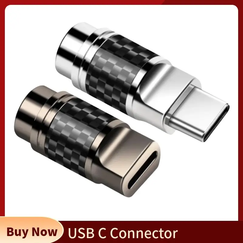 USB C Connector With Chip ALC5686 Type-C Conector DIY Headphone Plug Carbon Fiber Shell Consumer Electronics Earphones Jack