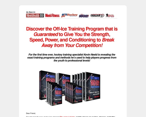 Ultimate Hockey Transformation | Year-round off-ice training programs to help you transform your sport, improvement, and profession!