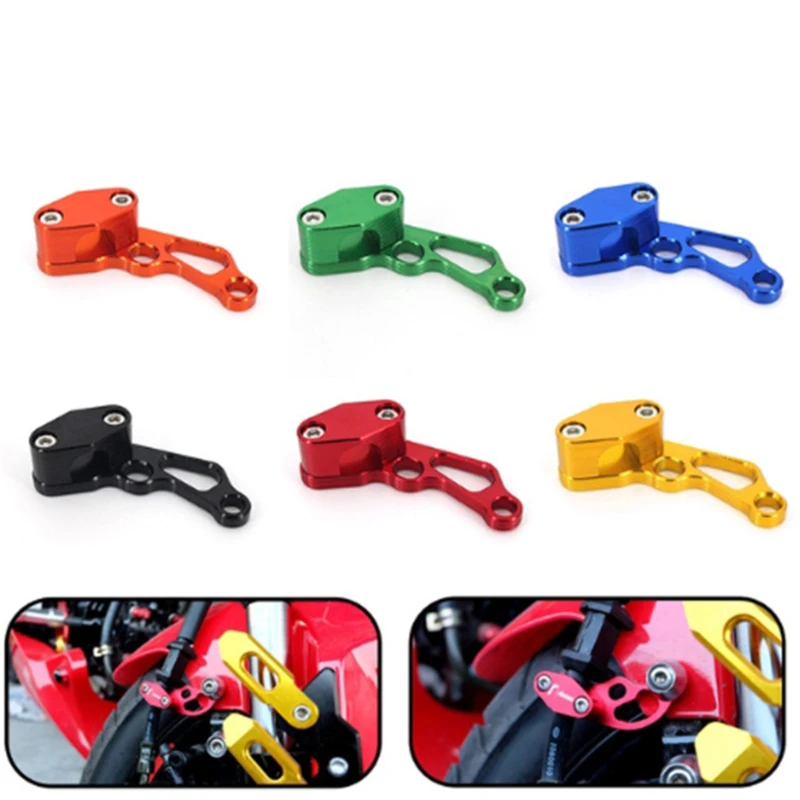 Universal Aluminum Motorcycle Oil Pipe Cable Clip Brake Cable Tube Line Clamps Fit For Dirt Bike ATV Black/Red/Blue/Sliver/Gold