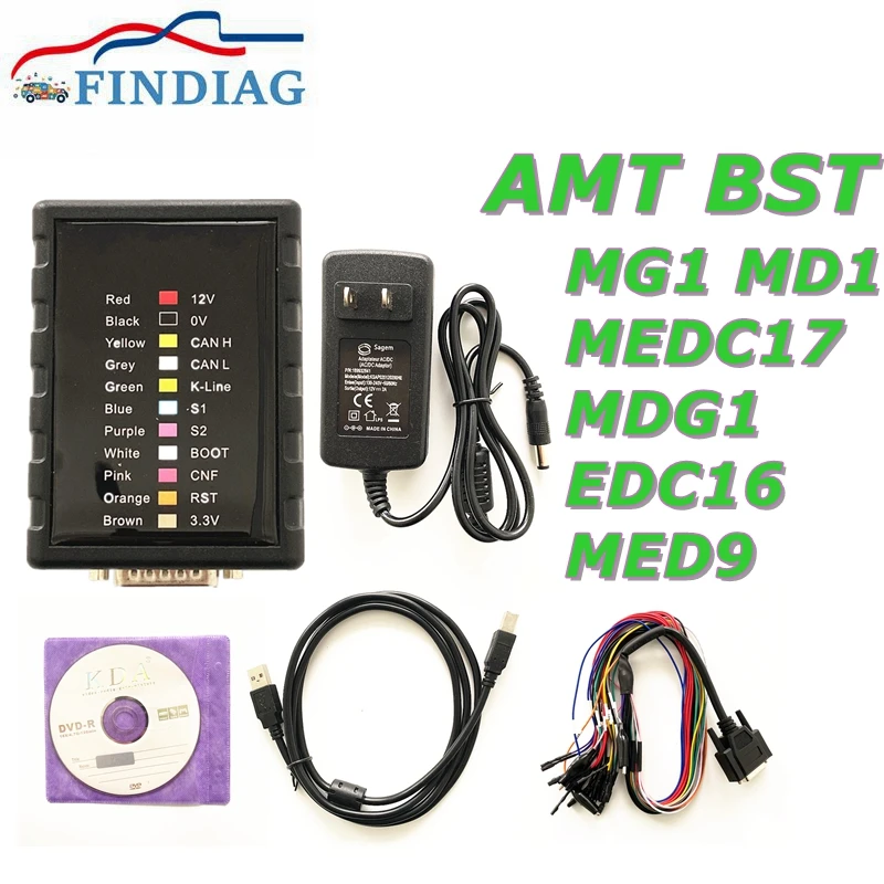 Universal ECU BENCH AMT BST Service Tool For BMW/Benz/VOLVO/VAG/OPEL Offline Read&Write V1.0.10.9 MG1 MD1 Protocols