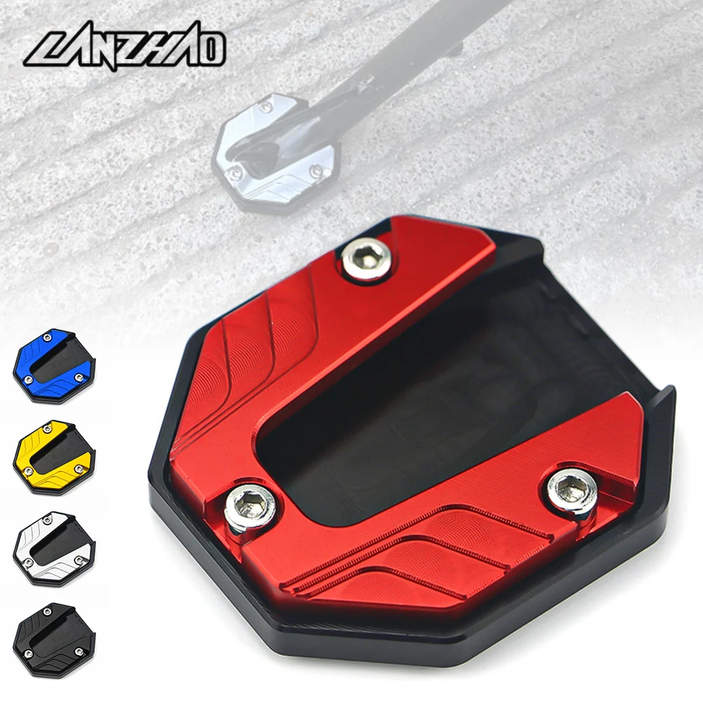 Universal Electronic Motorcycle E-bike Scooter Kickstand Extender Foot Side Stand Extension Pad Support Plate Anti-skid Base