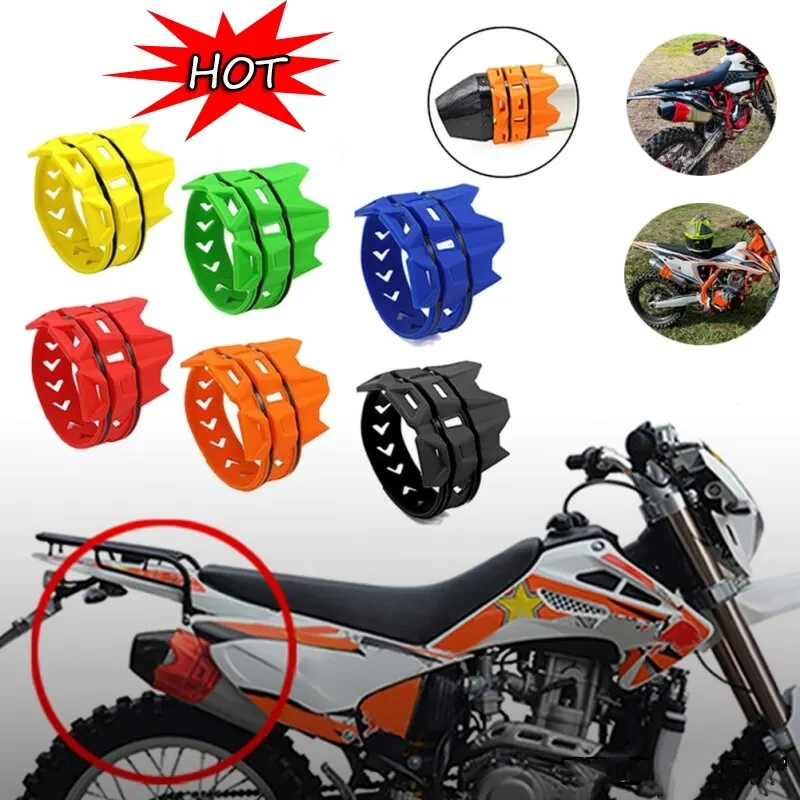 Universal Exhaust Protection Cover Motorcycle Exhaust Muffler Silencer Protector Guard For KTM SX EXC Motocross Dirt Pit Bike