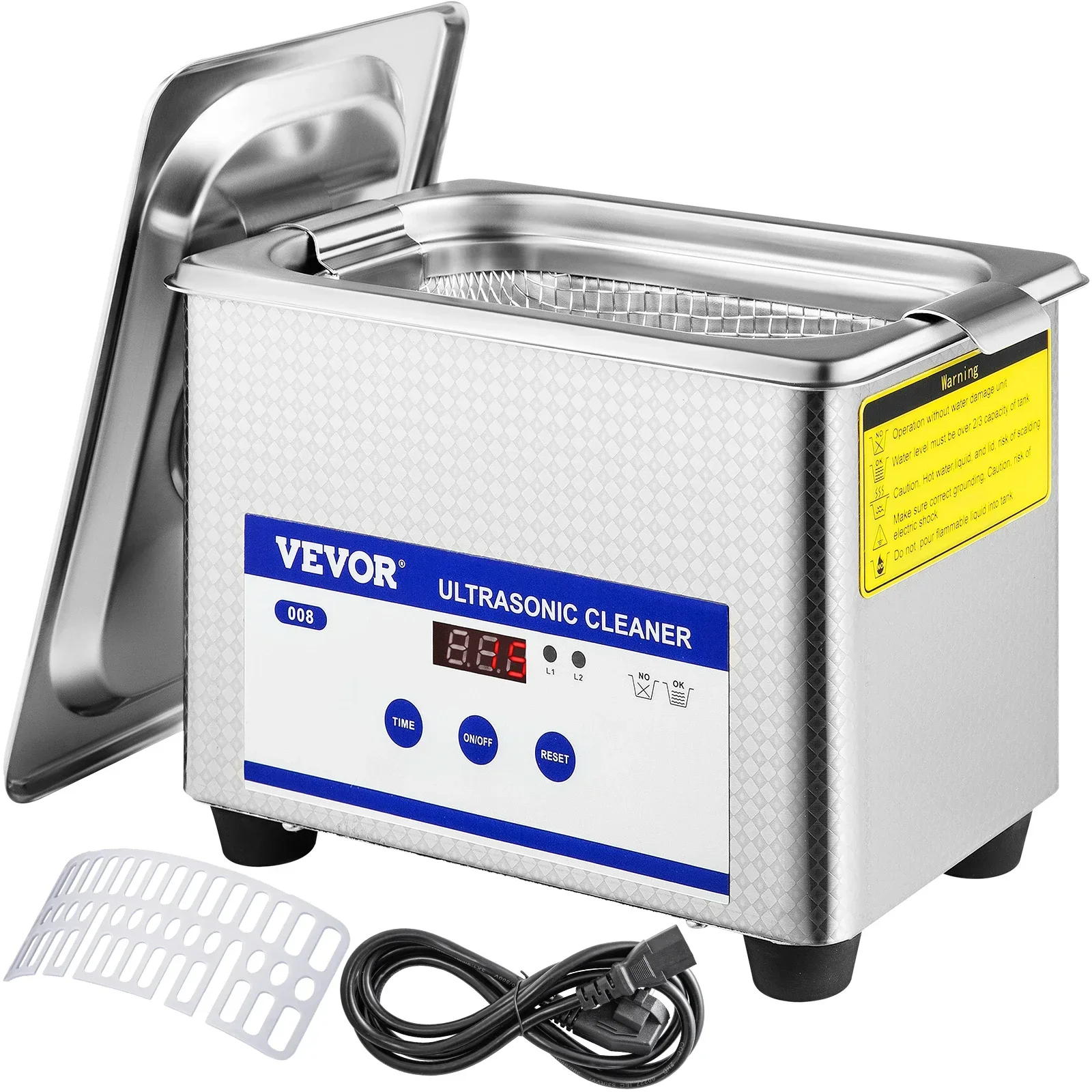 VEVOR 0.8L 2L 3L 6L 15L Ultrasonic Cleaner Lave-Dishes Portable Washing Machine Diswasher Ultrasound Home Appliances