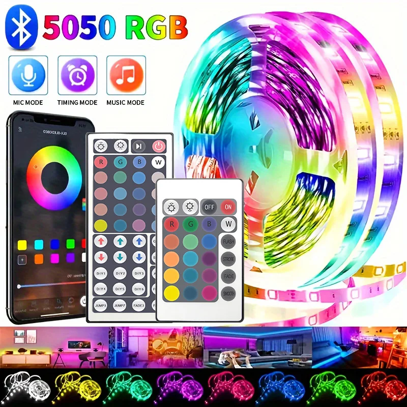 WIFI 5050 RGB Bluetooth Led Strip Lights 1M-30M 5V USB led strip TV AgainLight Room Decoration Led Tape Diode Flexible Ribbon