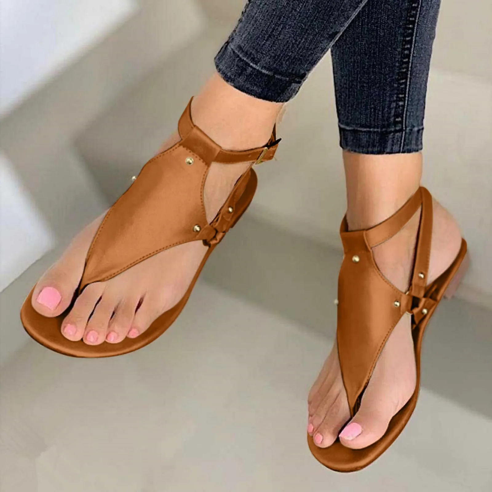 Women Flats Slippers 2024 New Summer Fashion Sandals Casual Wedges Shoes Dress Shallow Flip Flops Female Slides Zapatos De Mujer