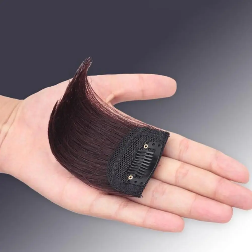 Women Wig Pads Invisible Thicken Hair Human Hair Smooth Fluffy Hair Extension Clip Elastic Natural Fake Hairpieces For Daily