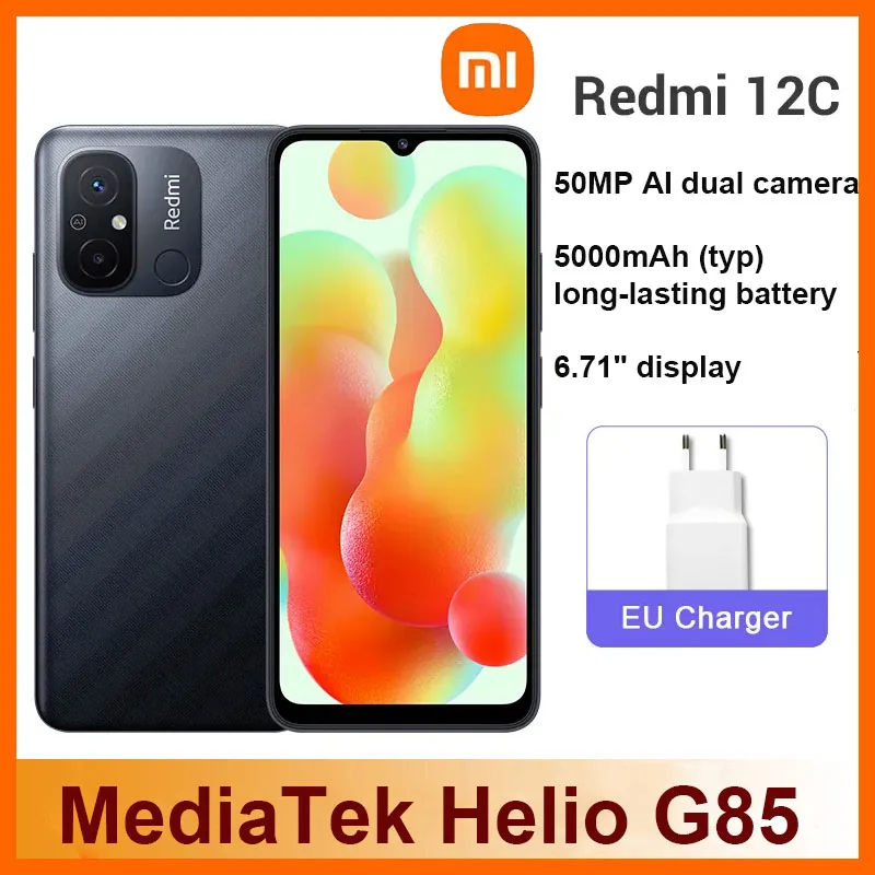 Xiaomi Redmi 12C Mobilephone MediaTek Helio G85  6.71