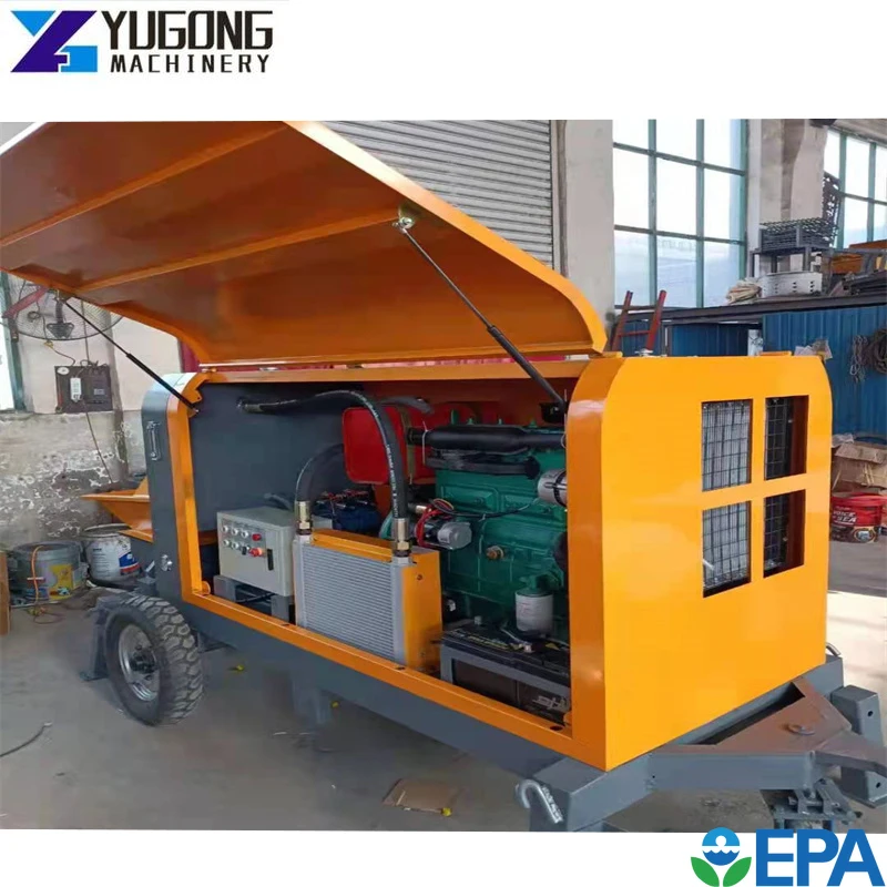 YG Concrete Pump Prices Building Construction Equipment Foam Concrete Mixer Pumping Machine Diesel Mini Railway Concrete Pumps