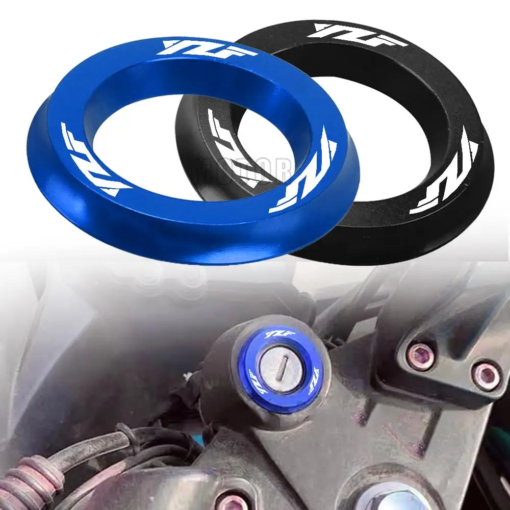 motorcycle Keyhole Cover Throttle cover decorative Ring Key hole Ring FOR YAMAHA YZF R3 R25 R6 R1 R125 250 2013-2021 2022 YZFR6