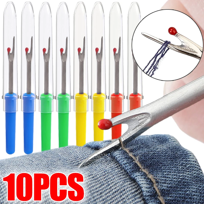 10/1Pcs Sewing Seam Ripper DIY Craft Thread Cutter Stitching Thread Unpicker Clothes Tag Cross-Stitch Sewing Thread Remover Tool