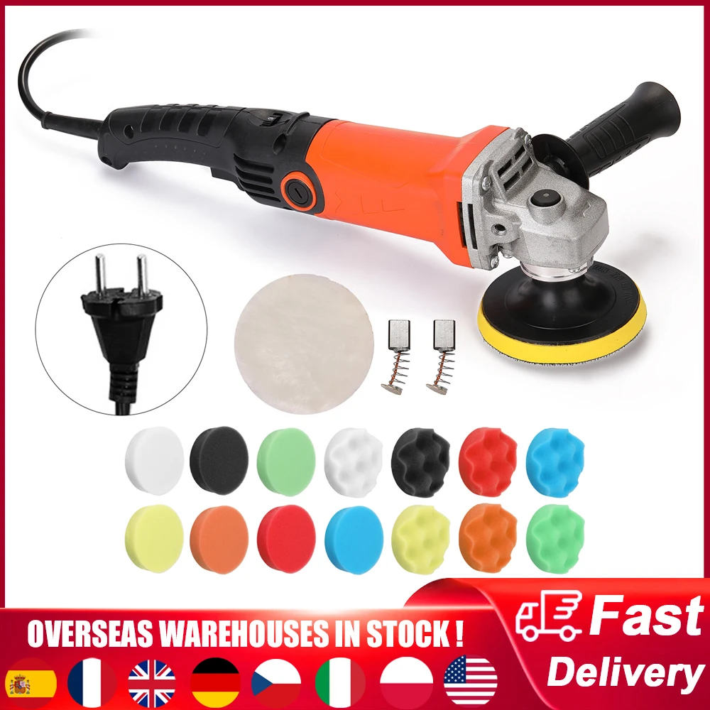 1200W Electric Polisher 8000RPM Adjustable Speed Car Waxing Polishing Machine Automobile Furniture DIY Grinding Polishing Tool