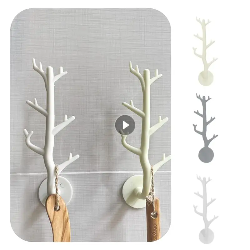 1Pc Nordic Japanese Branch Hook Wall Decor Key Holder Organier Storage Sticky Hooks Home Accessories Coat Rack Hanger Wall Hook