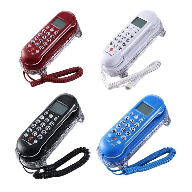 2023 New B365 Convenient Corded Phone with Redialing and Easy to Read LCD Display