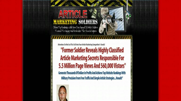 Article Marketing Soldiers Review