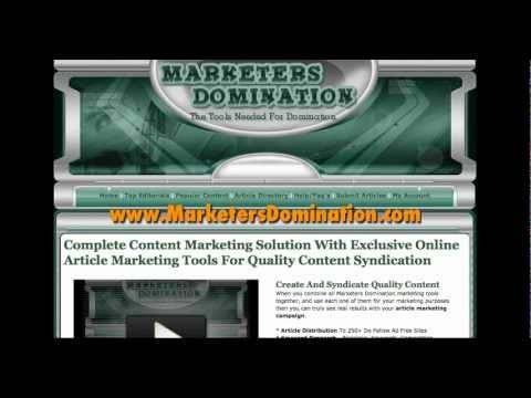 Article Marketing Tools Outrank Gurus MarketersDomination.com