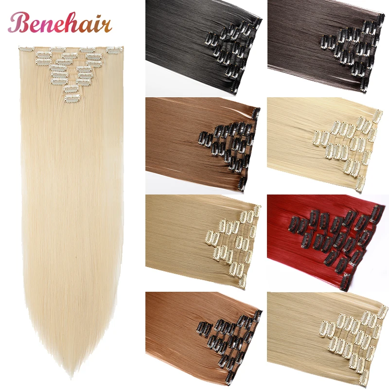 BENEHAIR Synthetic Clips Hair 23