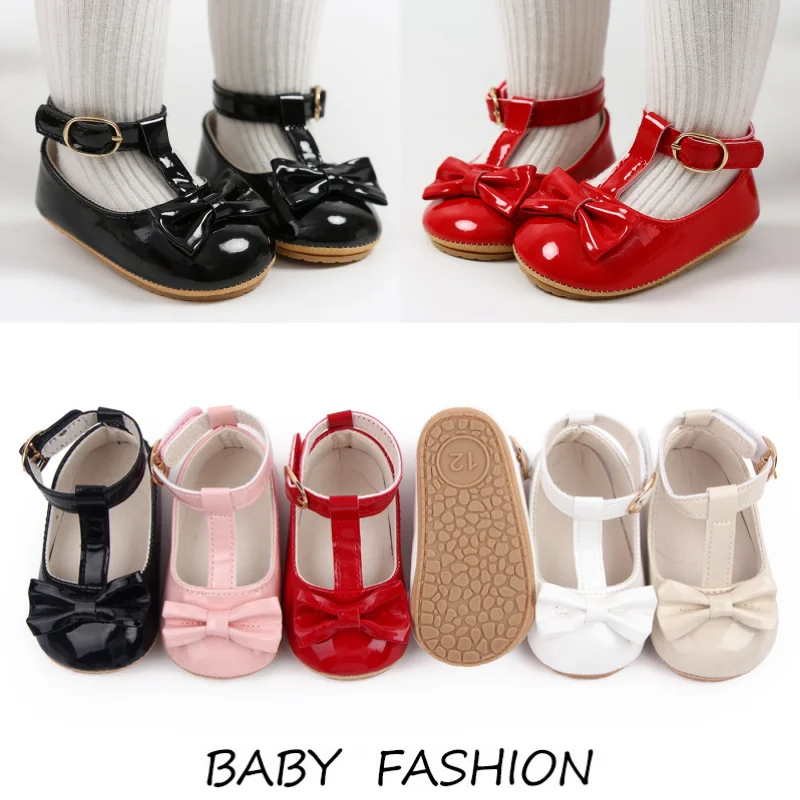 Baby Girl Shoes Fashion Bow Flats Non-slip Infant Princess Formal Sandals