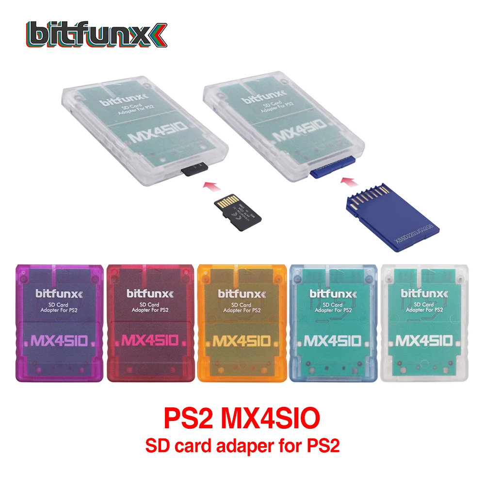 Bitfunx MX4SIO SIO2SD SD Card Adapter for PS2 SONY Playstation 2 Consoles