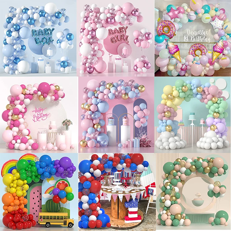 Boy and Girl Arch Garland Kit For Baby Shower Birthday Engagement Gender Reveal Party Decoration Balloons