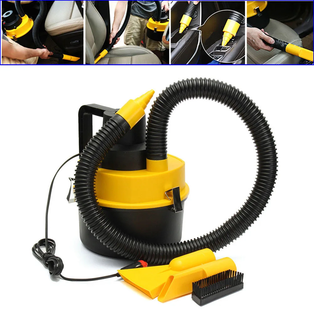 Car Vacuum Cleaner Portable 12V Wet Dry Vac Vacuum Cleaner Inflator Turbo Handhold Home Vacuum Cleaner Powerful Cleaning Machine