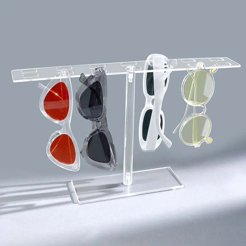 Eyeglass Acrylic Storage Display Stand Multifunctional Sunglasses Holder Shelf Sleek Glasses Organizer Home Tabletop Bedroom