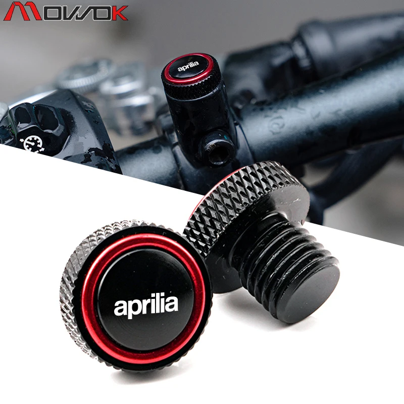 For Aprilia RSV4 RSV1000/R Caponord 1200 Dorsoduro 750 Shiver Tuono 1000 Motorcycle Rearview Mirror Hole Plug Screw Bolts Cover