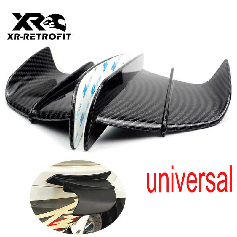 For Kawasaki Z650 Z900 Motorcycle Winglet Aerodynamic Wing Kit Spoiler Yamaha R1 R6 BMW Honda CBR1000RR Suziki GSXR 600 750 1000