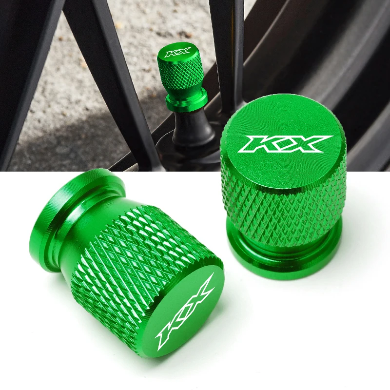 For kawasaki KX65 KX80 (*80*) KX125 KX250 KX250F KX450F Motorcycle CNC Wheel Tire Valve Cover Cap Plug KX 65 80 85 125 250 450 F