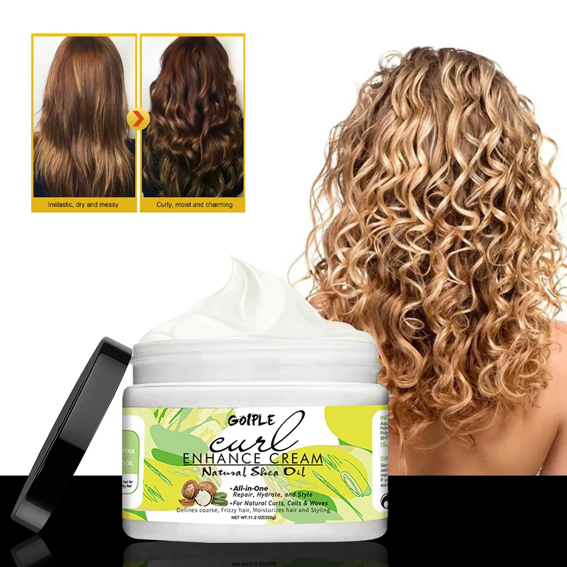 GOIPLE 320G Define Natural Curls Repair Nourish Hair Care Eliminates Frizz Curly Hair Products Styling Oil Curling Enhance Cream