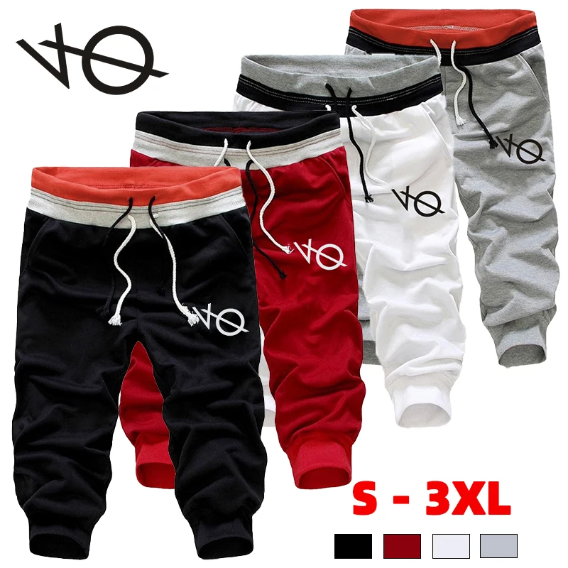 Hot Men Fashion Printing Shorts Summer Loose Men Outdoor Cropped Trousers Casual Sports Jogging Shorts