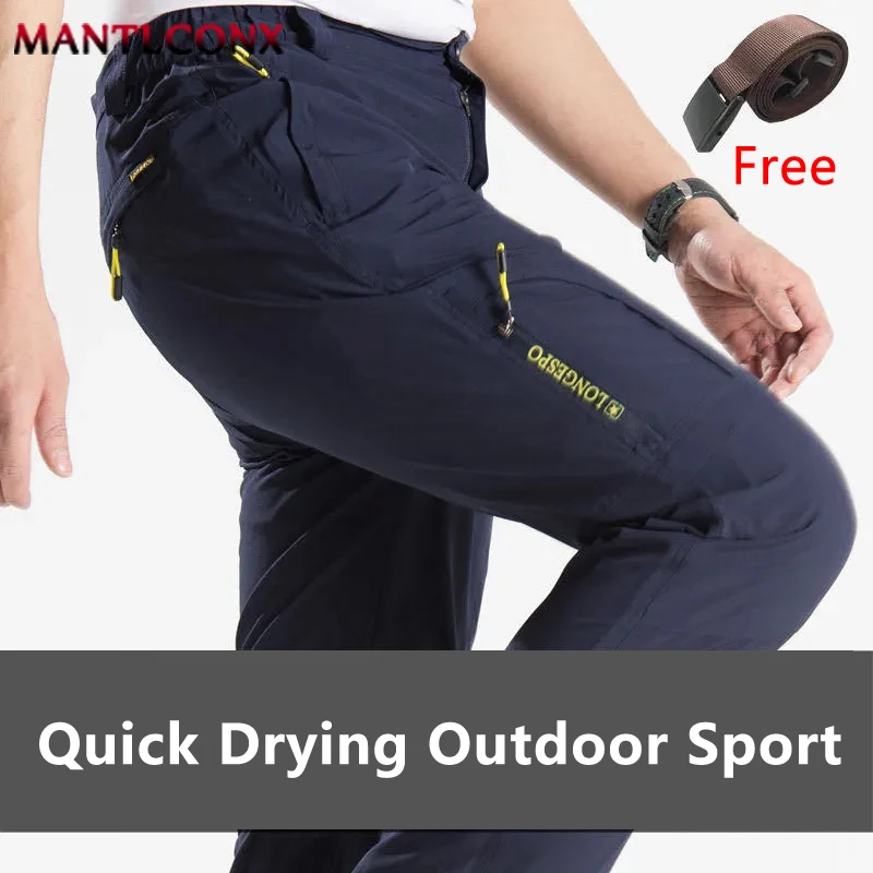 L-5XL Quick Dry Men’s Pants Waterproof Breathable Tactical Pants Men Summer Sports Trousers for Men Camping Hiking Pants Joggers