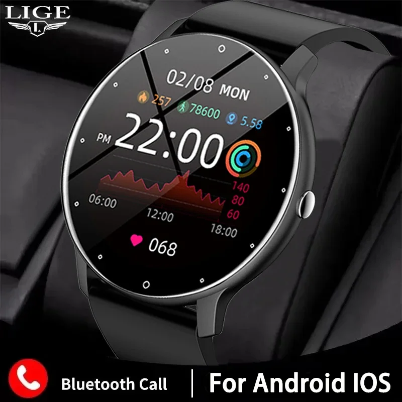 LIGE 2024 Smart Watch Men 1.28