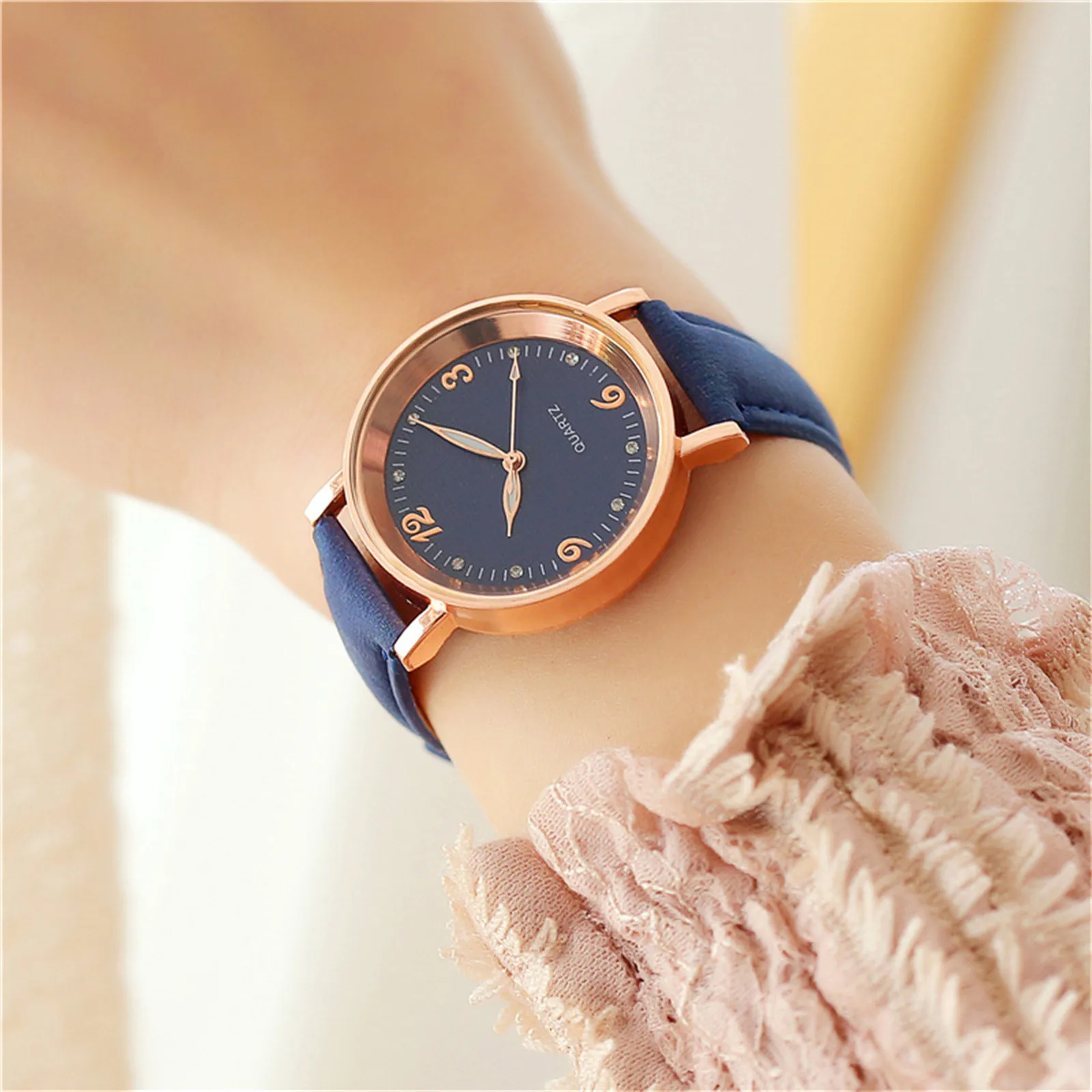 Luxury Quartz Wristwatch Female Fashion Quartz Women’s Wristwatch Watches Stainless Steel Case Belt Bquartz Analog Wrist Watch