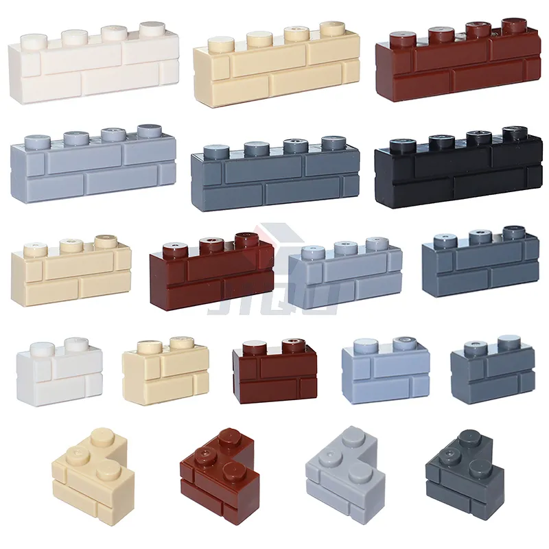 MOC 1×2 1×3 1×4 L Dots Masonry Profile Thick Brick Creative Figures House Contruction Building Blocks Toy Compatible 98283 15533