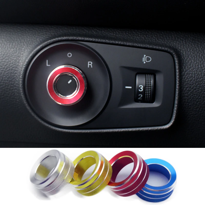 Metal Rearview Mirror Adjust Knob Decorative Ring For MG MG6 ZS GT Car Interior Accessories