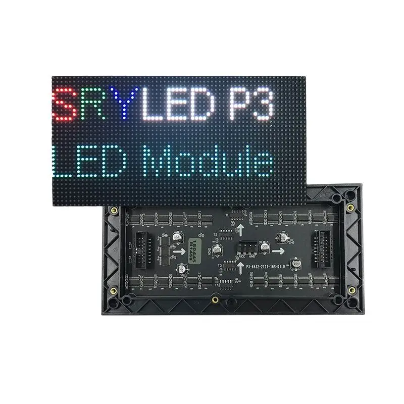 P3 RGB Pixel panel HD Display 64×32 dot Matrix SMD2121 Led Module Indoor Screen Full Color  Video Wall 192x96mm Message Board