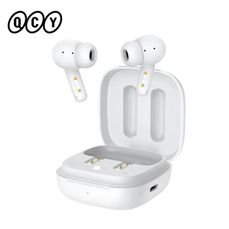 QCY T13 ANC Earphone Bluetooth 5.3 Active Noise Cancellation -28dB Wireless Headphone Fast Charge Earbuds 0.068′ Low Latency