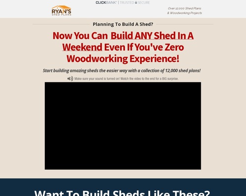 Ryan Shed Plans 12,000 Shed Plans and Designs For Easy Shed Building! — RyanShedPlans