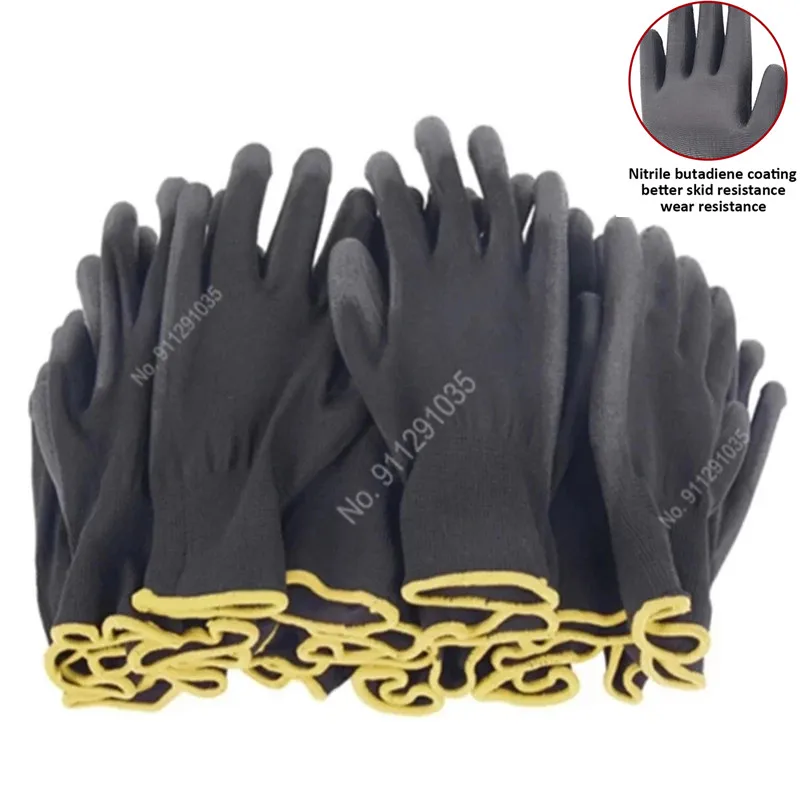 Safety coated work gloves PU gloves and mechanical work gloves with palm coating Carpenter repair tools