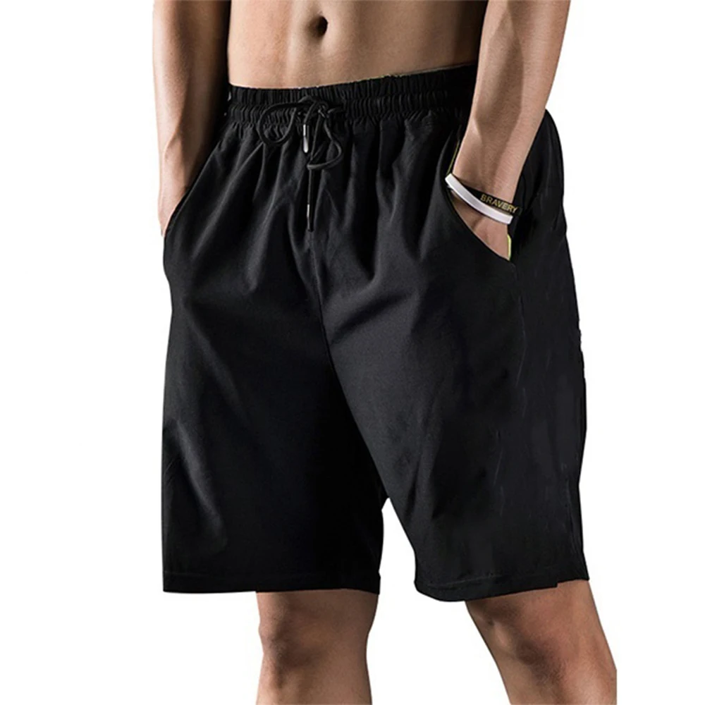 Summer Men’s Shorts Casual Elastic Drawstring Loose Shorts Joggers Outdoor Fitness Breathable Sports Short Pants