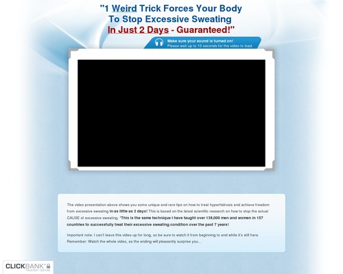 Sweat Miracle™ – FREE Video Presentation