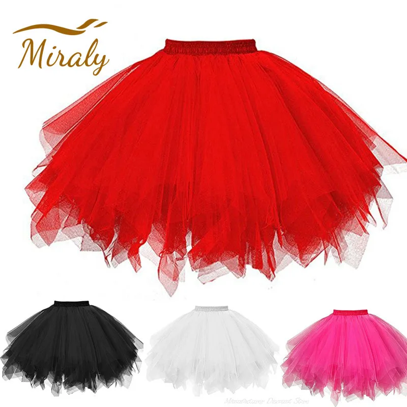 Tulle Skirt Women’s Tutu Skirt 50s Rockabilly Petticoat for Carnival Costumes Tutu Underskirt Dance Skirt Ballet Skirt Cosplay