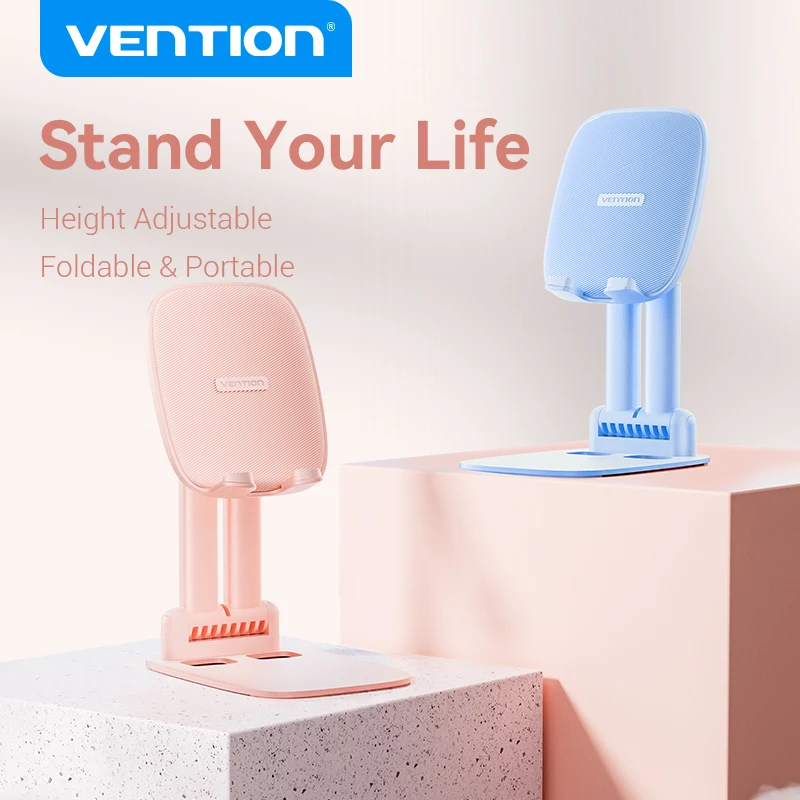 Vention Phone Stand Holder For iPhone14 iPad Pro 12.9 11 Tablet Desktop Stand For Cell Phone Telescopic Holder Phone Stand Mount