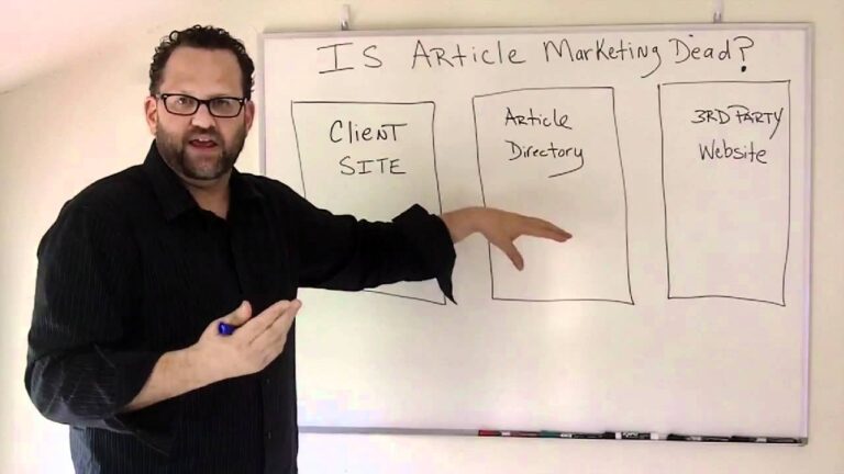 Article Marketing-Is Article Marketing Dead?