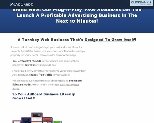 Turnkey Advertising Business | AdCardz.com